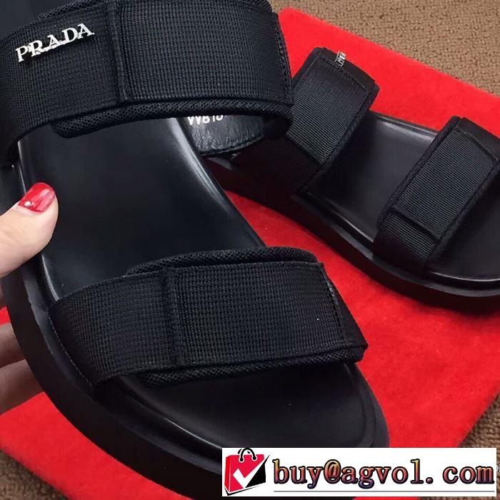 新季度 2018夏の定番新品到来! プラダ PRADA サンダル  品良く