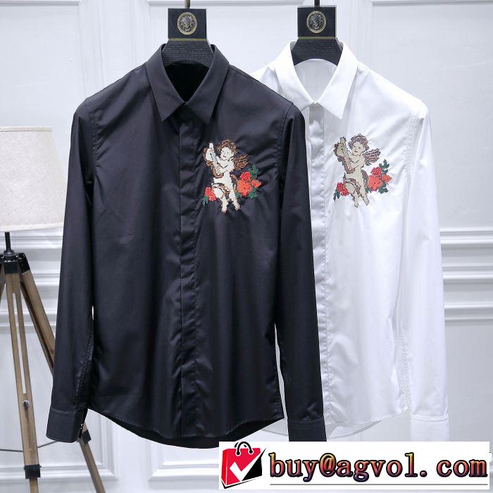 2018人気の主流アイテム 話題の新作到着！ ドルチェ＆ガッバーナ Dolce&Gabbana シャツ 2色可選