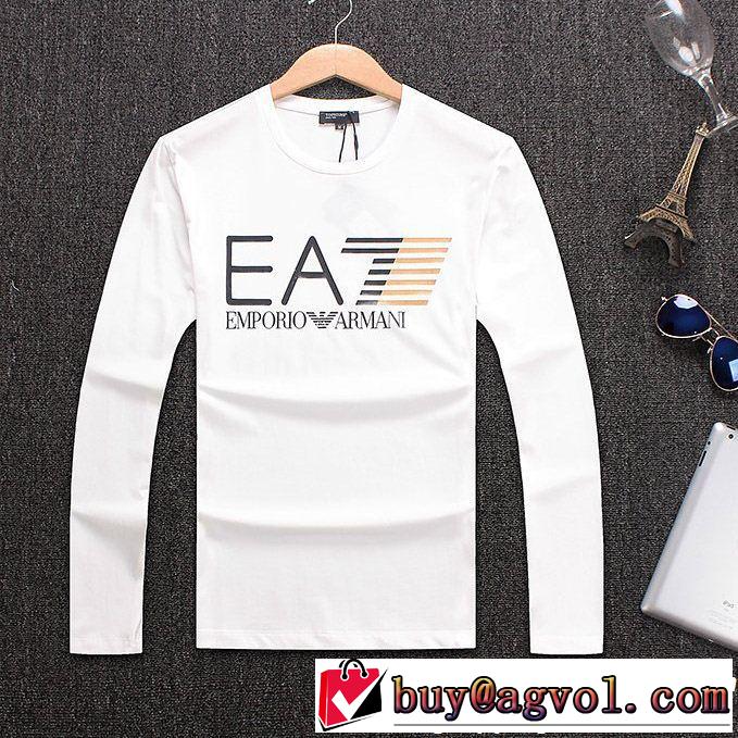 ARMANI いつでも使える3色可選 長袖/Tシャツ優れたデザインアルマーニ ?人気限定?