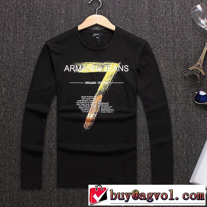  お得な価格で登場 アルマーニ ARMANI 日本未入荷3色可選 長袖/Tシャツ大ヒット割引販売