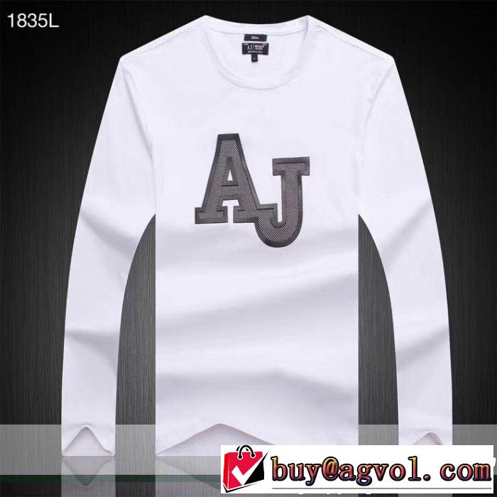 アルマーニ ARMANI 好評モデル 3色可選 長袖/Tシャツ2018秋冬新作コレクション