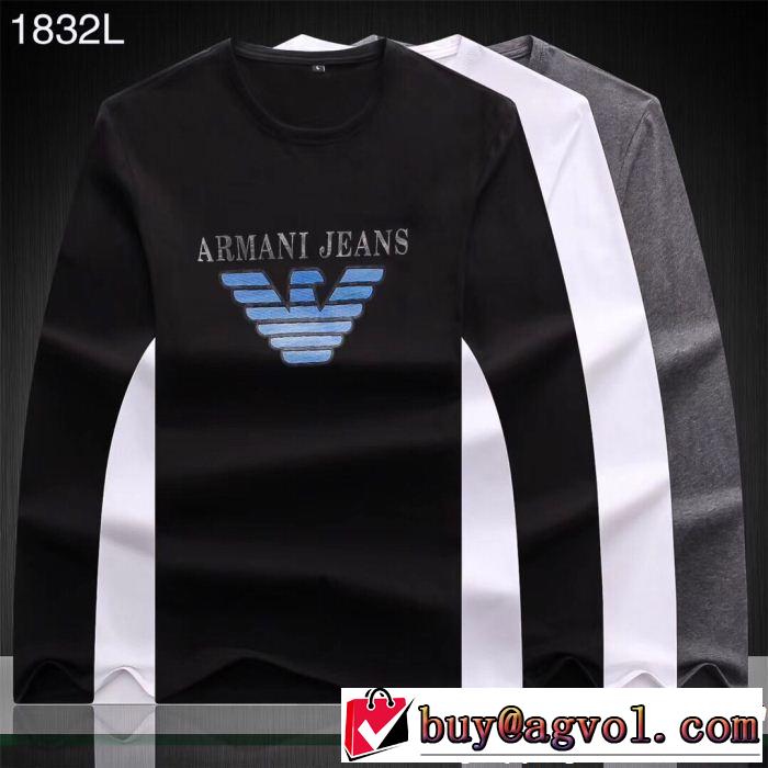  ARMANI欧米韓流 4色可選 長袖/Tシャツファッショニスタ愛用 アルマーニ 海外先行発売！