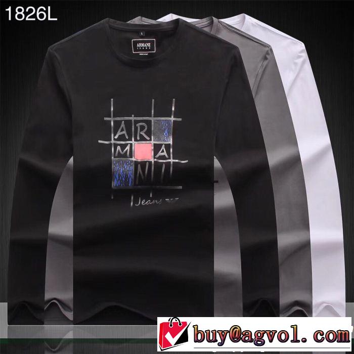 今季爆発的な人気 アルマーニ ARMANI現代的な印象 3色可選 長袖/Tシャツしっかりとした