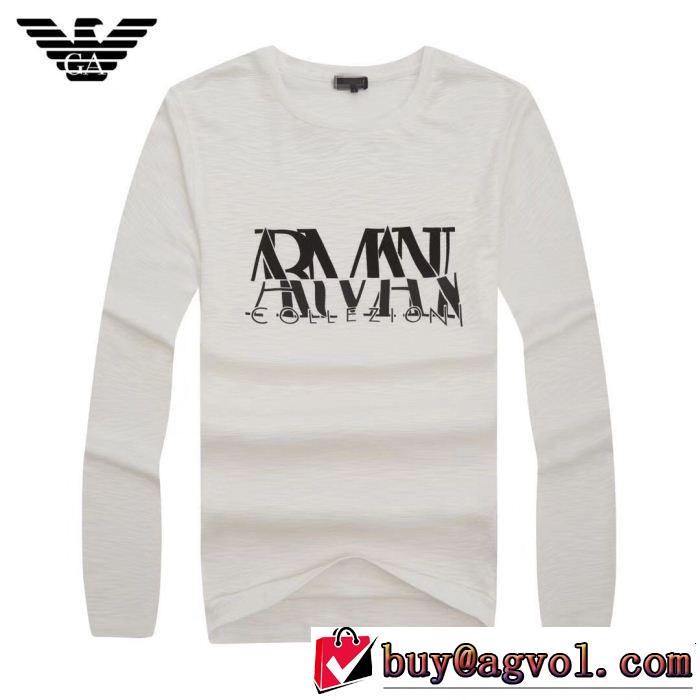 2色可選 人目を引く存在感超目玉新作アルマーニ ARMANI  長袖/Tシャツ最終数量限り！
