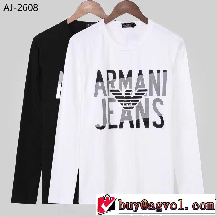  話題の新作到着！ 2018年人気満々のブランド アルマーニ ARMANI 2色可選 長袖Tシャツ