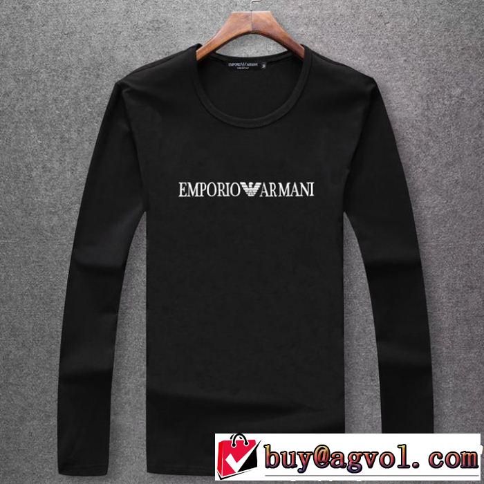  稀少*入手困難 アルマーニ ARMANI 秋冬超人気の最新作 長袖Tシャツ 多色可選 上品でベーシック