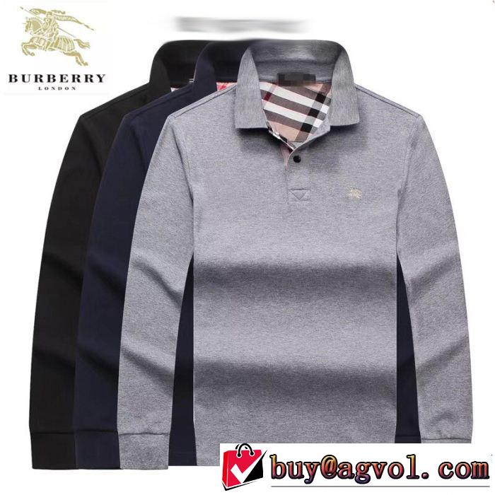 暖かみのある肌触り長袖/Tシャツ 優しいフィット感バーバリー BURBERRY 3色可選