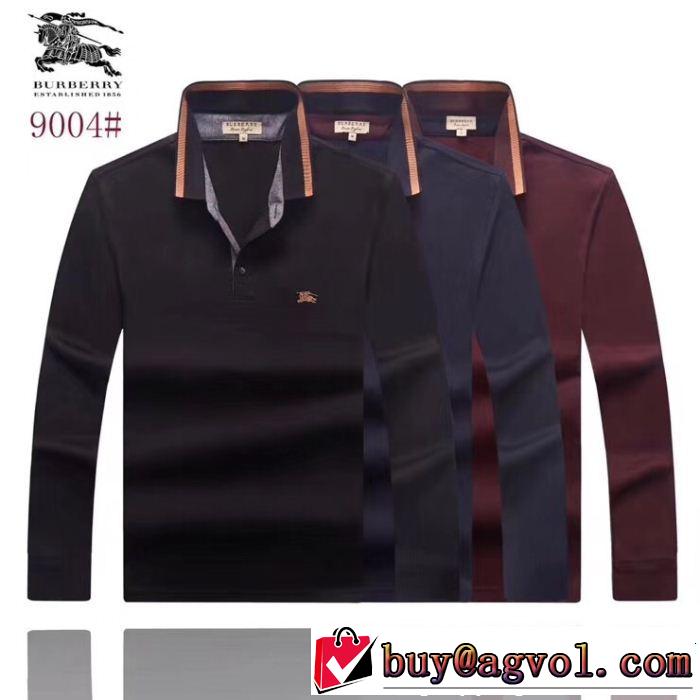 現代的な印象 バーバリー BURBERRY  個性的なモデル 3色可選 長袖 Tシャツ  超目玉新作