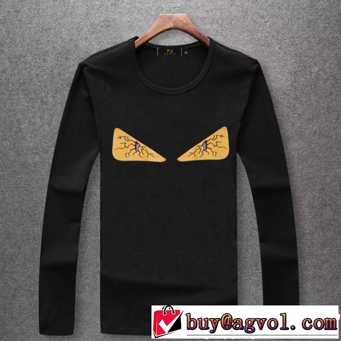 2018人気の主流アイテム 話題の新作到着 フェンディ FENDI  長袖 Tシャツ 多色可選