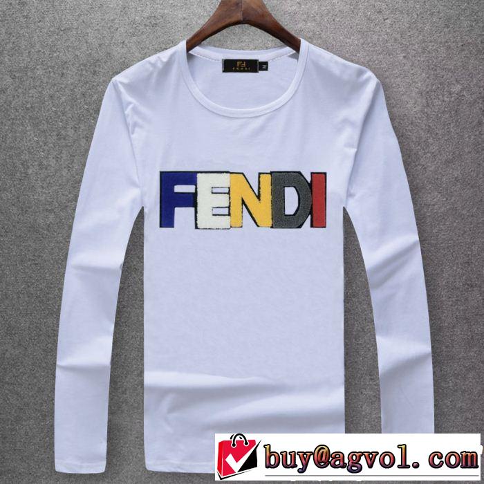  毎年流行り定番アイテムおすすめ フェンディ FENDI  長袖 Tシャツ 多色可選 秋冬セール