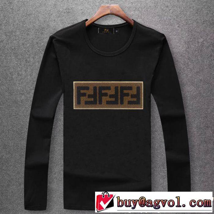 2018最高ランキング 多色可選 流行の注目ブランド フェンディ FENDI  長袖 Tシャツ
