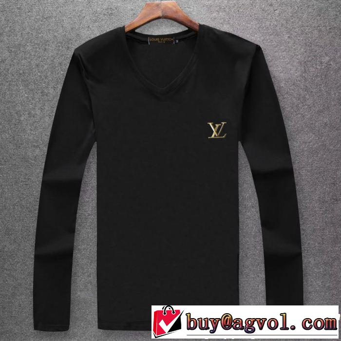  売上ランキング1位 ルイ ヴィトン LOUIS VUITTON 期間限定セール  長袖 Tシャツ 多色可選