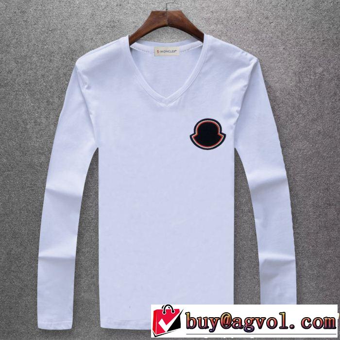 今年っぽくNEWファッション モンクレール MONCLER  長袖 Tシャツ 多色可選 毎年流行り定番アイテムおすすめ