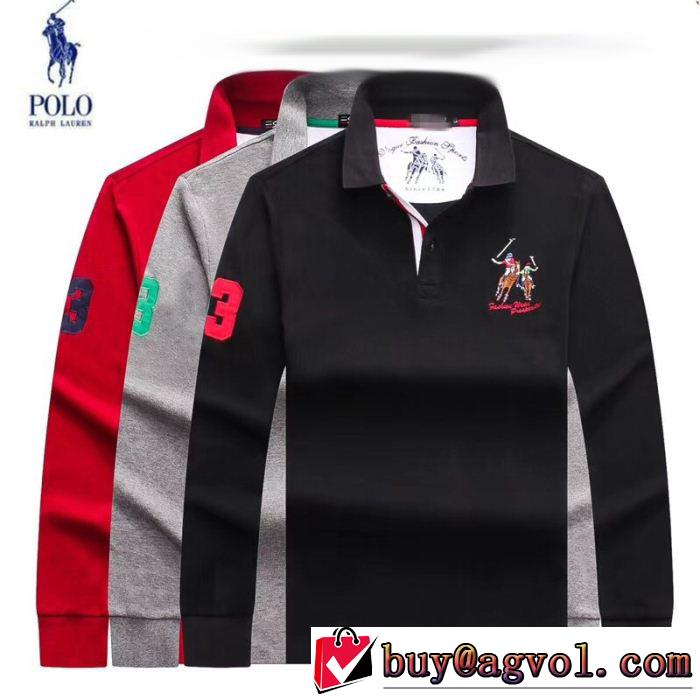 高級感が漂う長袖/Tシャツポロ ラルフローレン Polo Ralph Lauren 3色可選 流行の注目ブランド