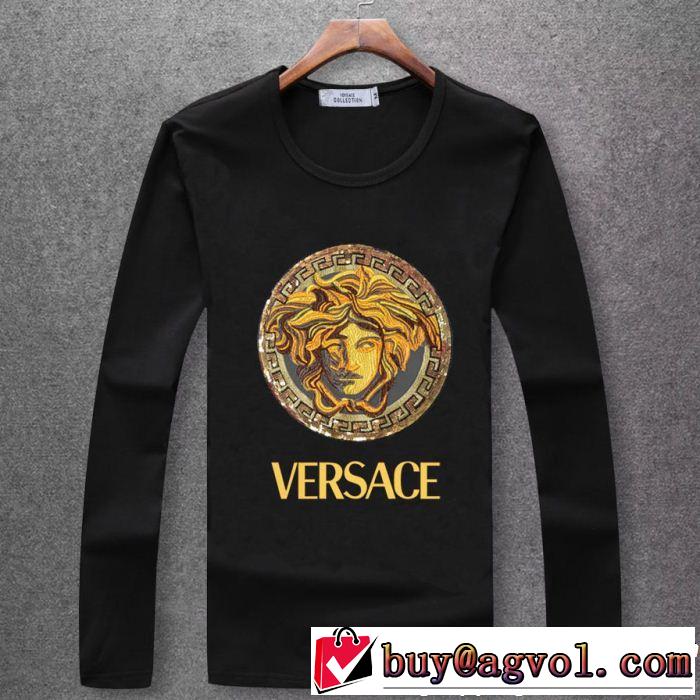  美品*入手困難 ヴェルサーチVERSACE  絶妙な新商品 長袖 Tシャツ 多色可選 大人っぽく知的な