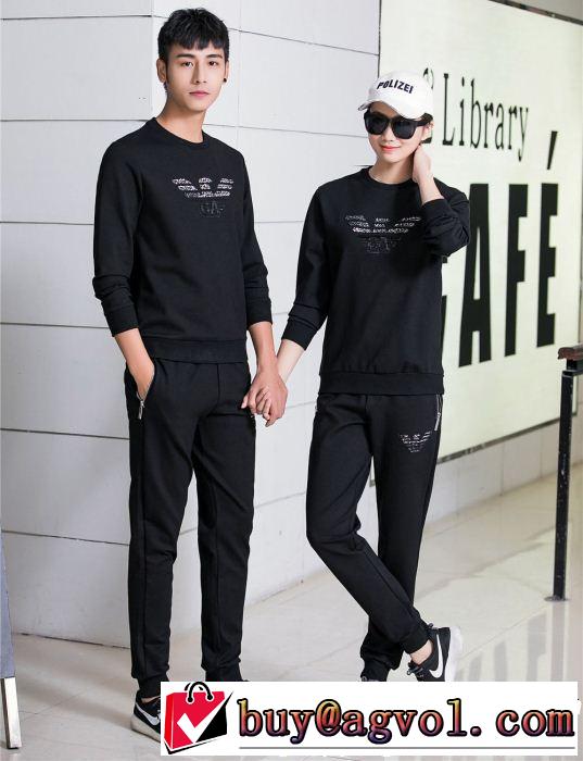 アルマーニ コピーARMANIスウェットジャージパンツ 上下セットセットアップ男女兼用秋冬人気セール低価
