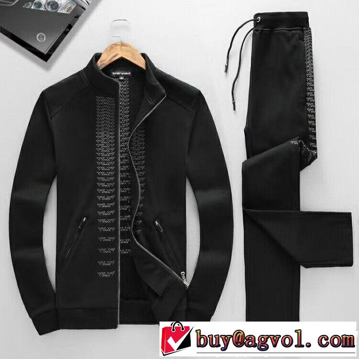  ARMANI 2色可選お買い得 2018秋冬の定番新品到来! 上下セット アルマーニ