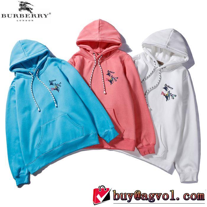  欧米韓流 バーバリー 2018年秋冬入荷BURBERRY パーカー 秋冬超人気の最新作 3色可選大人っぽい