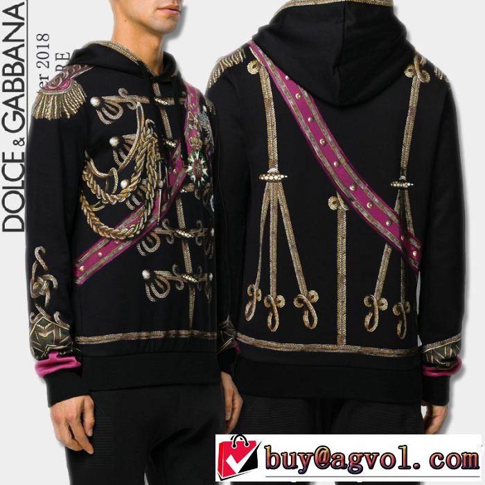  人気デザインで欲しい パーカー ドルチェ＆ガッバーナ Dolce&Gabbana 秋冬トレンド  2色可選