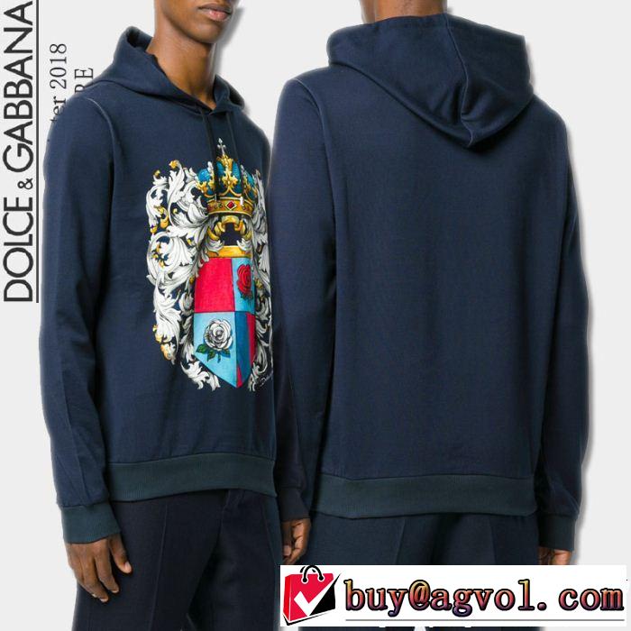  流行の注目ブランド ドルチェ＆ガッバーナ Dolce&Gabbana パーカー  2色可選 2018【SALE！】