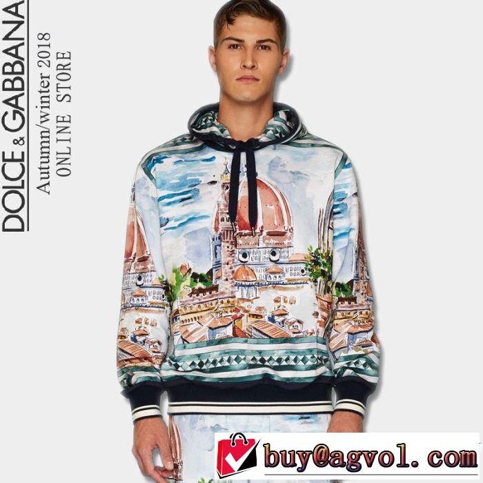 ドルチェ＆ガッバーナ Dolce&Gabbana 2018年秋冬入荷  パーカー 人目を引く存在感