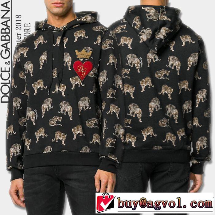 ファッションの最先端！ ドルチェ＆ガッバーナ 2色可選 Dolce&Gabbana パーカー 2018年秋冬シーズン