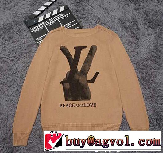 人気シリーズLouis Vuittonルイヴィトンコピー限定☆セールイエローのメンズセーター通販品