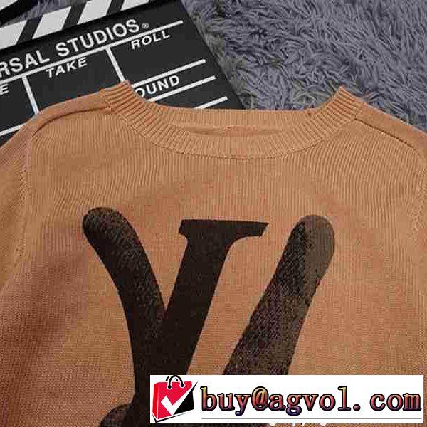 人気シリーズLouis Vuittonルイヴィトンコピー限定☆セールイエローのメンズセーター通販品