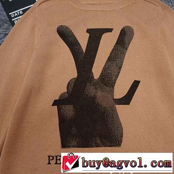 人気シリーズLouis Vuittonルイヴィトンコピー限定☆セールイエローのメンズセーター通販品