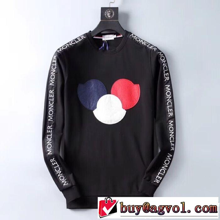  毎年流行り定番アイテムおすすめ 長袖Tシャツ モンクレール MONCLER 3色可選 秋冬セール