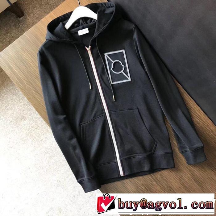 今季大人気新作登場 モンクレール MONCLER 希少価値大 ジップパーカー 2色可選 秋季超人気アイテム