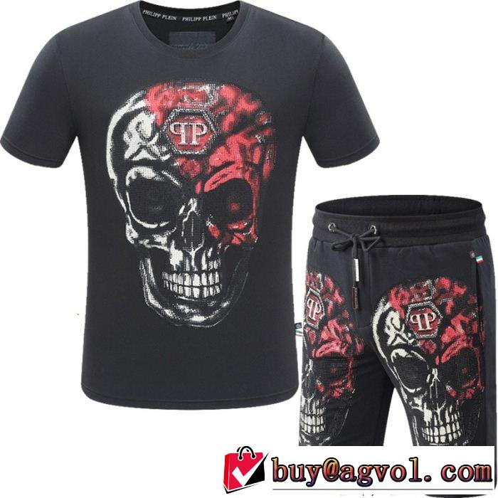 話題の新作到着半袖セットアップ  PHILIPP PLEIN 2色可選 2018夏の定番新品到来!フィリッププレイン