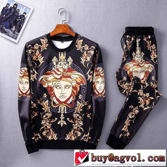  最近人気一番！ 上下セット 流行の注目ブランド ヴェルサーチ VERSACE 毎年流行り定番アイテムおすすめ