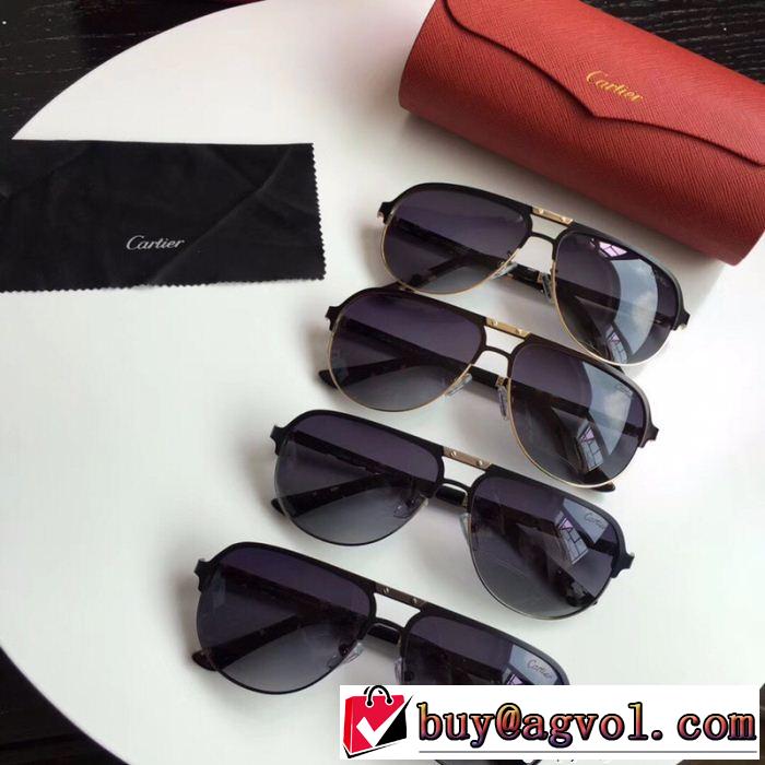  暖かな着心地 サングラス 2018年春夏入荷 4色可選 カルティエ CARTIER