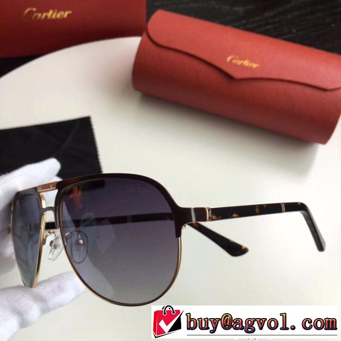 暖かな着心地 サングラス 2018年春夏入荷 4色可選 カルティエ CARTIER
