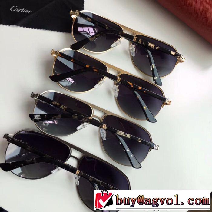 暖かな着心地 サングラス 2018年春夏入荷 4色可選 カルティエ CARTIER