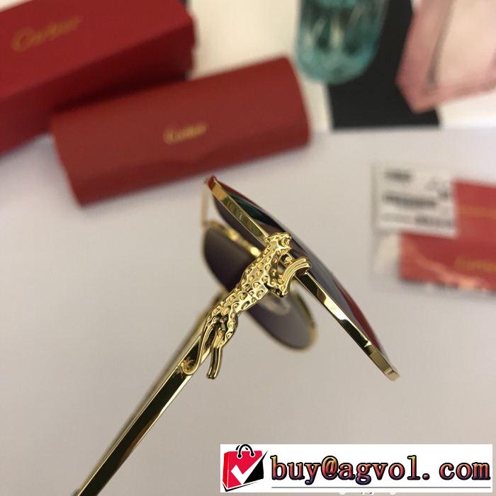 カルティエ CARTIERサングラス 人目を引く存在感  4色可選  2018年春夏入荷