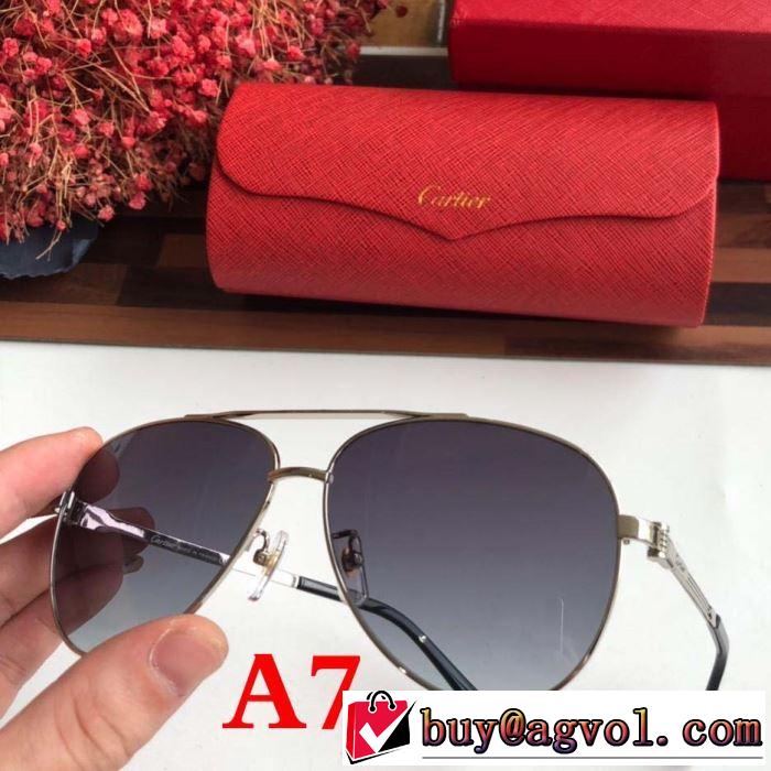ロゴが美しい  サングラス  2019春夏トレンドアイテム  カルティエ CARTIER  多色可選