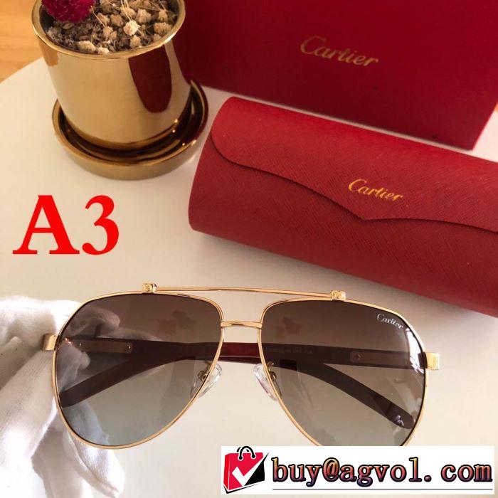 美し過ぎる  カルティエ CARTIER  2019新作限定  売切必至  サングラス  4色可選