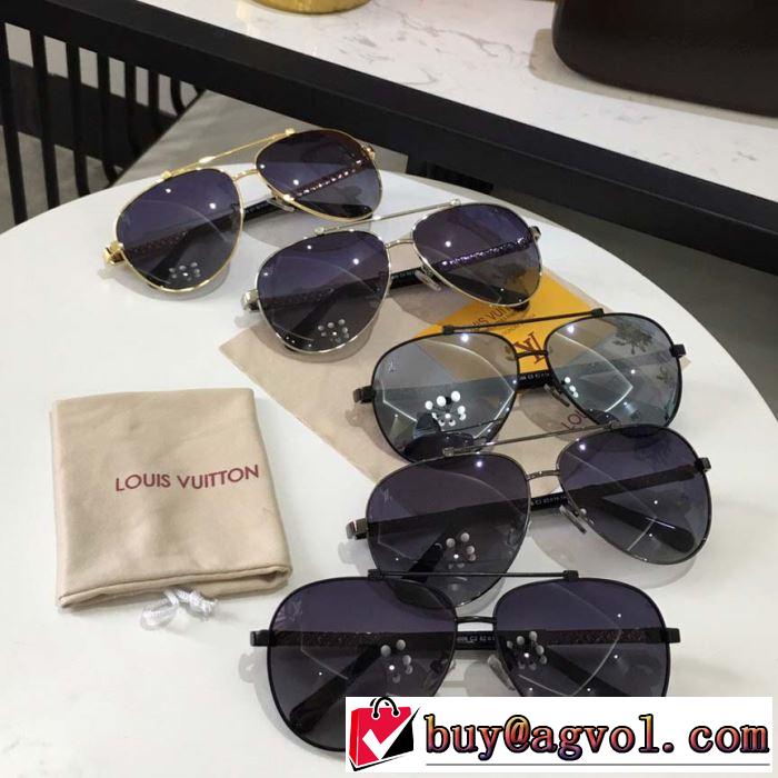 多色可選  2019即旬な装いに  サングラス  トップスをインするスタイル  ルイ ヴィトン LOUIS VUITTON