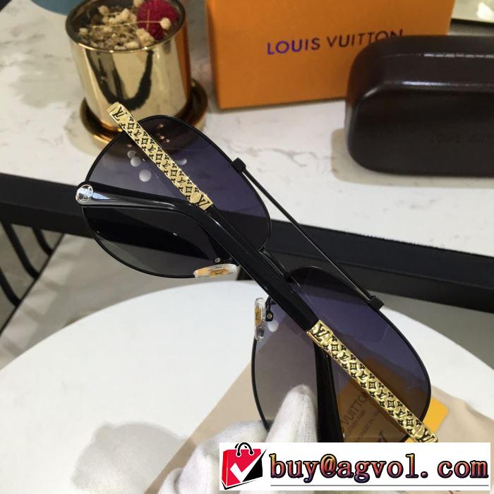 多色可選  2019即旬な装いに  サングラス  トップスをインするスタイル  ルイ ヴィトン LOUIS VUITTON