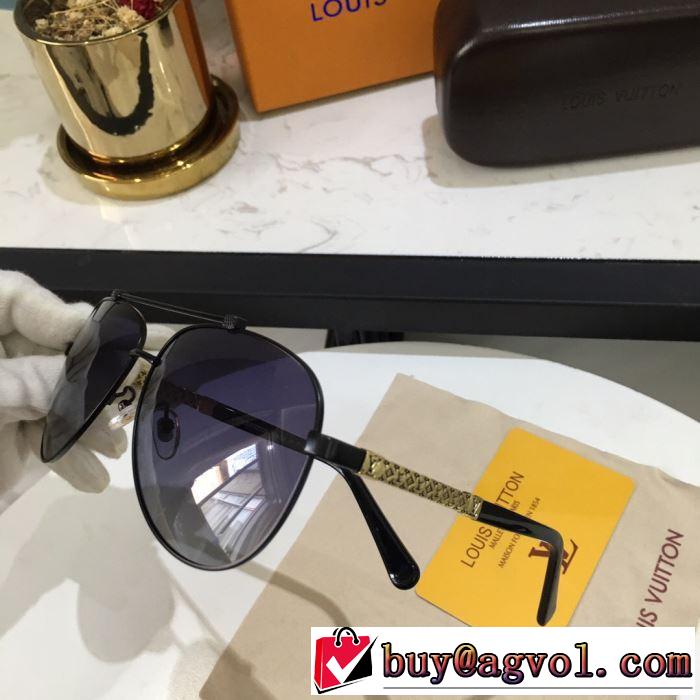 多色可選  2019即旬な装いに  サングラス  トップスをインするスタイル  ルイ ヴィトン LOUIS VUITTON