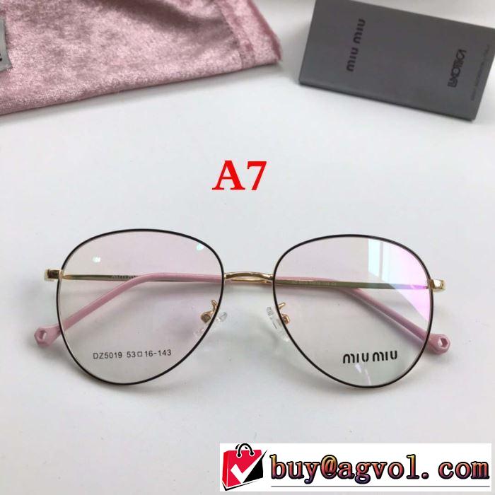 2019SSのトレンド商品  ミュウミュウ MIUMIU  近視眼鏡/メガネ    ブラッシュアップして華やかに  多色可選