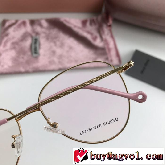 2019SSのトレンド商品  ミュウミュウ MIUMIU  近視眼鏡/メガネ    ブラッシュアップして華やかに  多色可選