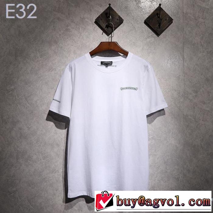 クロムハーツ CHROME HEARTS 半袖Tシャツ 2色可選 男女兼用 《2019年》今、注目のストリート 魅力的なカラー使い