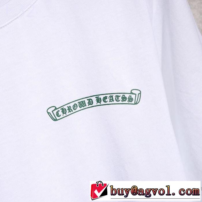 クロムハーツ CHROME HEARTS 半袖Tシャツ 2色可選 男女兼用 《2019年》今、注目のストリート 魅力的なカラー使い