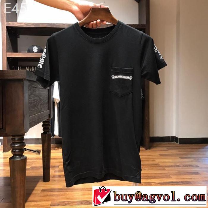 男女兼用 2色可選   クロムハーツ CHROME HEARTS 半袖Tシャツ 2019年最新ファッション 夏先に大活躍する