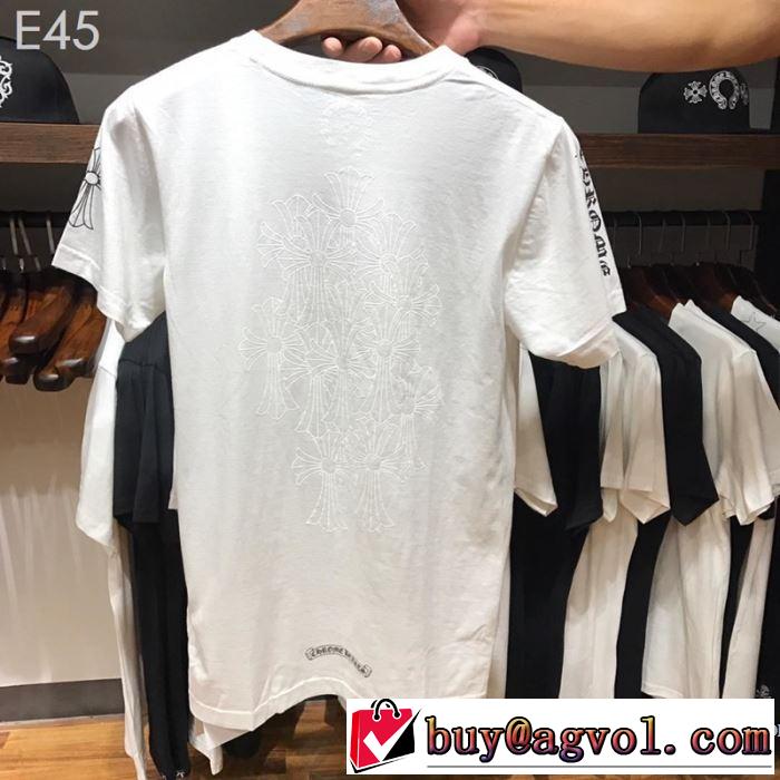 男女兼用 2色可選   クロムハーツ CHROME HEARTS 半袖Tシャツ 2019年最新ファッション 夏先に大活躍する
