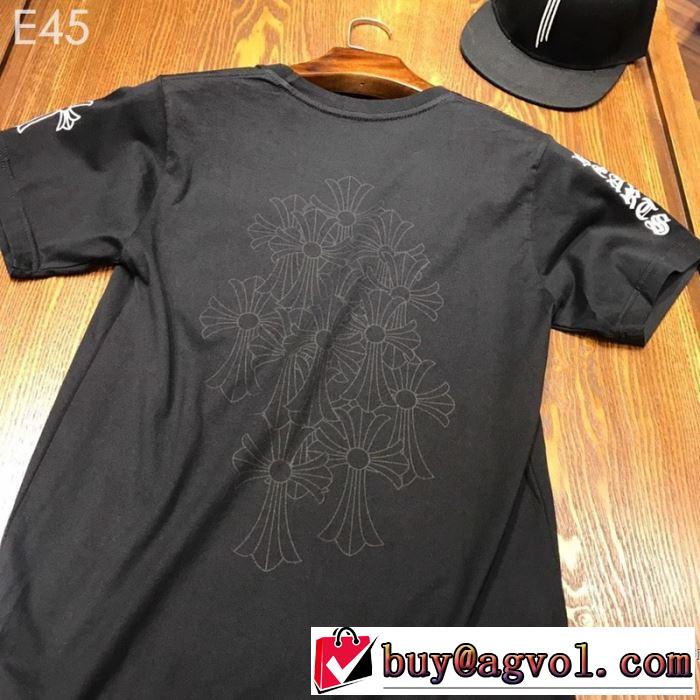 男女兼用 2色可選   クロムハーツ CHROME HEARTS 半袖Tシャツ 2019年最新ファッション 夏先に大活躍する