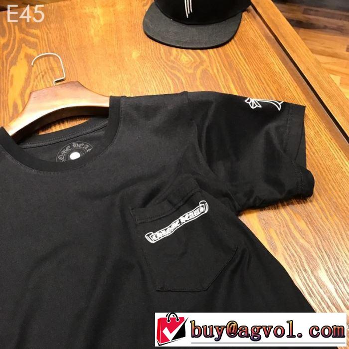 男女兼用 2色可選   クロムハーツ CHROME HEARTS 半袖Tシャツ 2019年最新ファッション 夏先に大活躍する